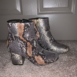 ASOS Snakeskin Booties